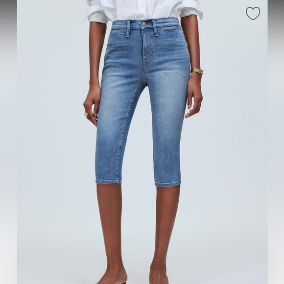 Madewell Denim - Madewell The 90s Capri Jean Cayer Wash Blue Cropped Women’s Size 29